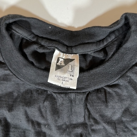 Men’s Vintage Single Stitch Jim Beam Short Sleeve Graphic Black Tee sz L - Picture 4 of 7